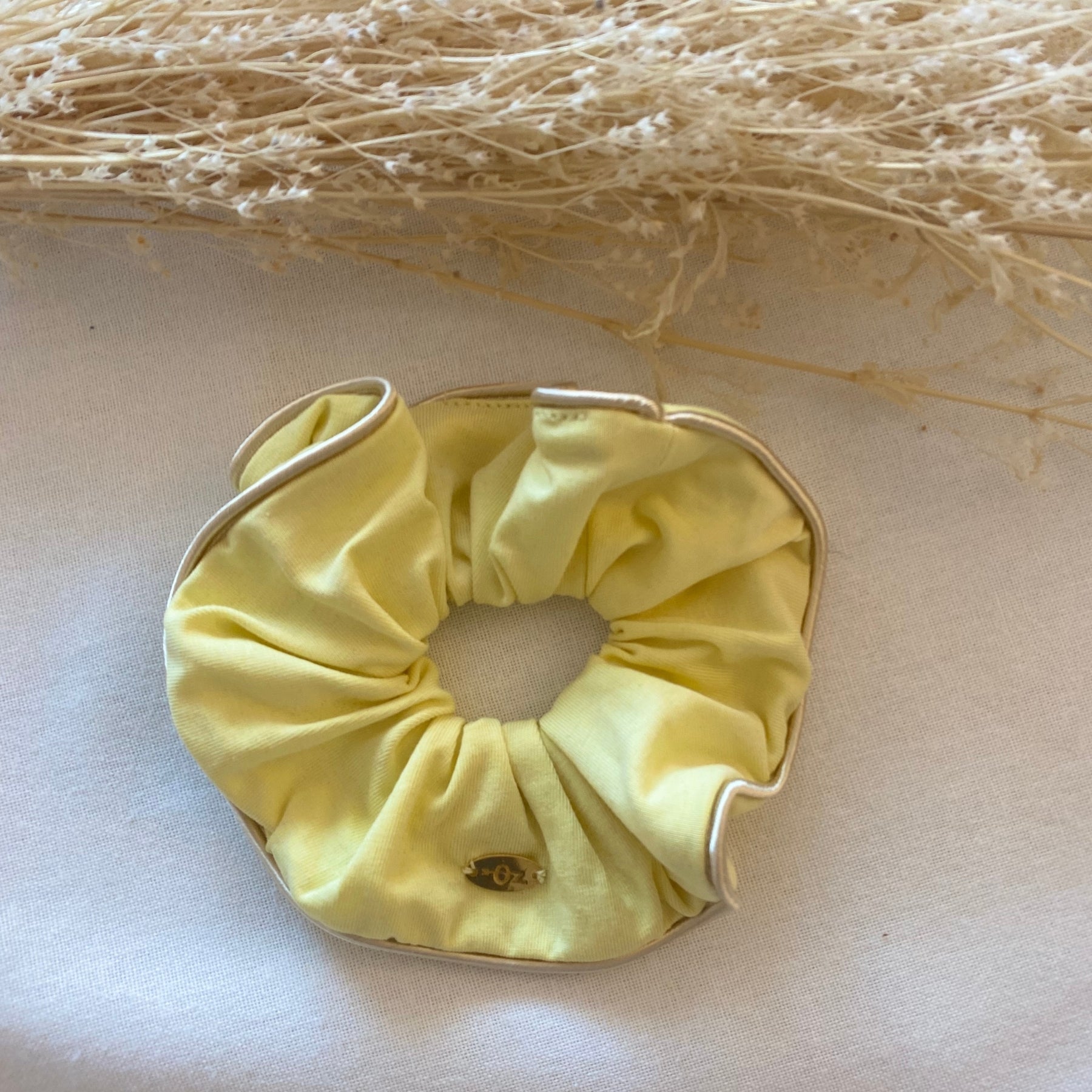 CHOUCHOU JAUNE EN COTON BIOLOGIQUE ACCESSOIRE TENDANCE