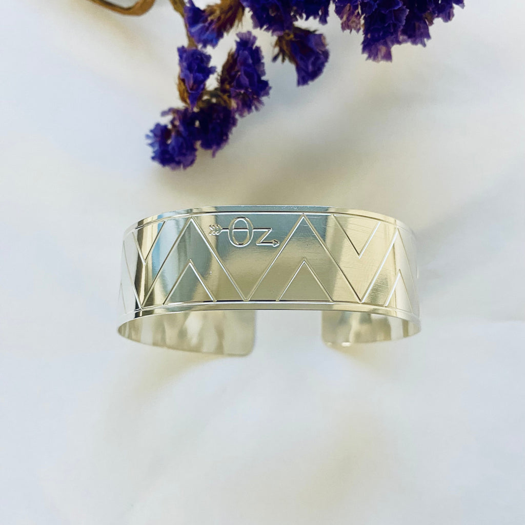 Bracelet Jonc Réglable Femme - Argenté/gris, En Alliage - Style Manchette - Neuf Sans Emballage