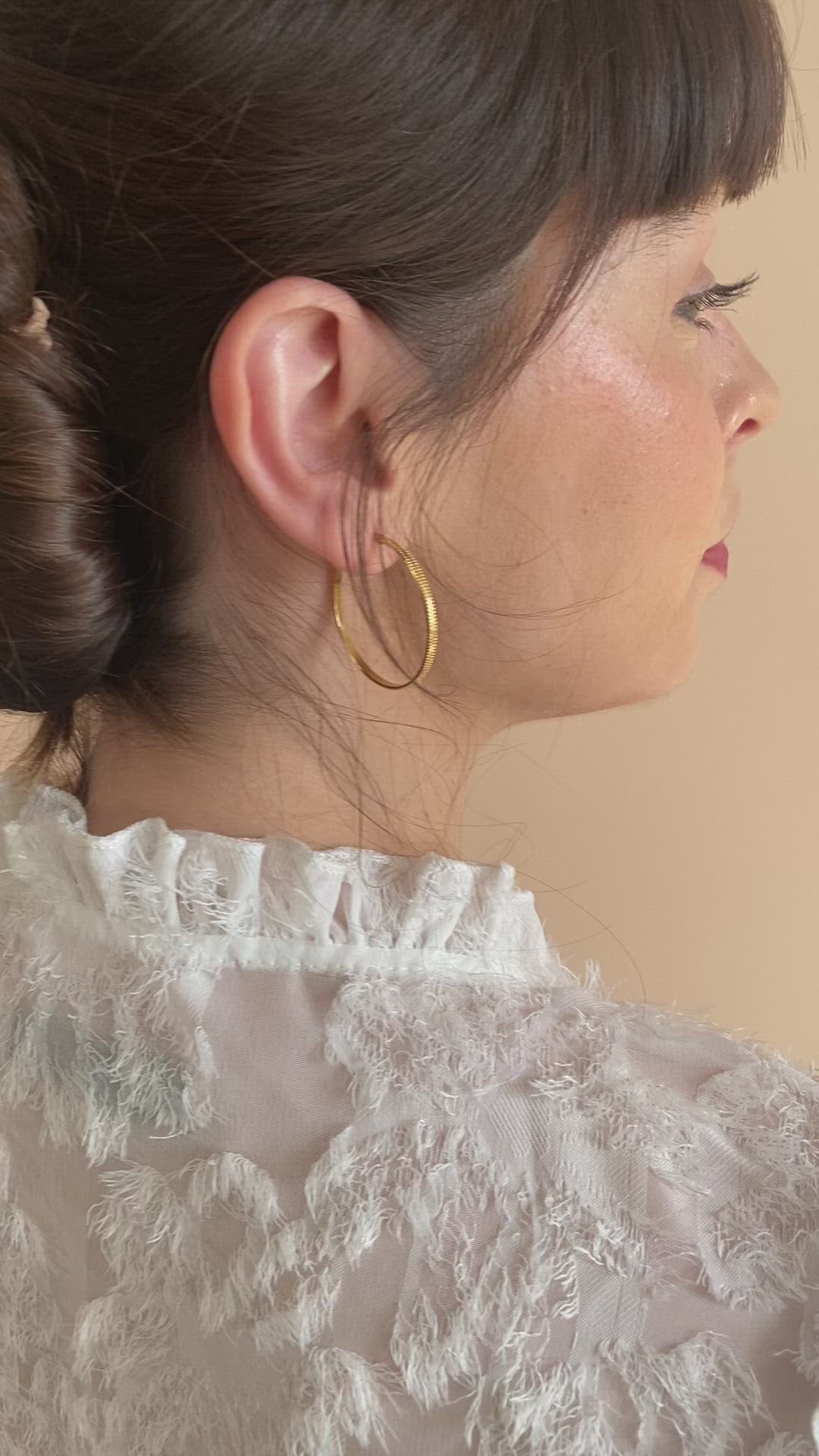 Bijoux d'oreilles créoles fines dorées à l'or fin en France